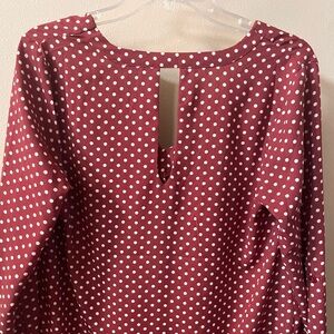 Forever 21 long sleeve vneck blouse